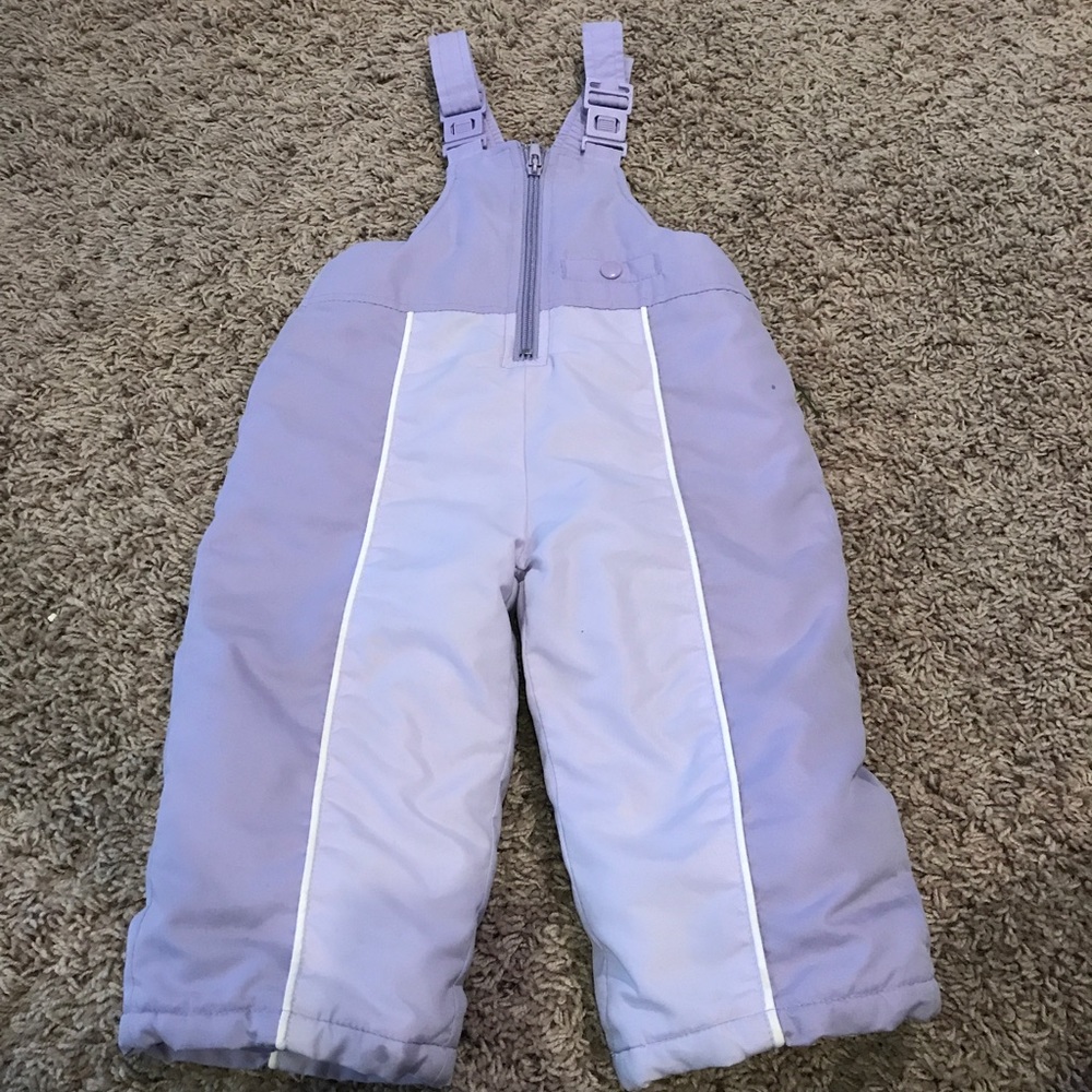 Snowsuit snowpants Baby toddler purple 12 months